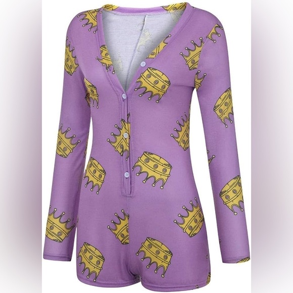 ‼️👑 Queen Sleep Romper👑‼️ - Picture 1 of 5